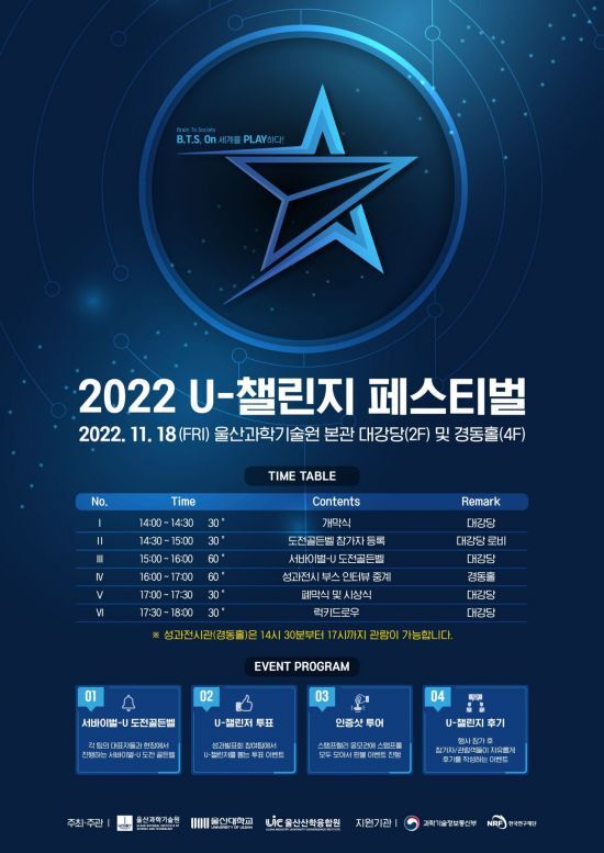 2022 U-챌린지 페스티벌 홍보 포스터.