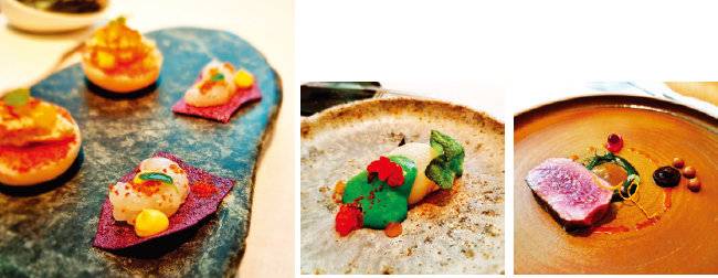 오리아의 전통 메뉴. 다양한 식감을 즐길 수 있다. [구희언 기자]