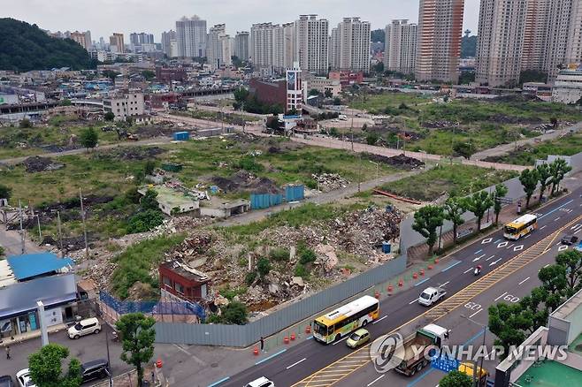 광주 학동4구역 재개발 사업지 [연합뉴스 자료사진]