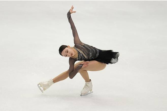 ▲ 2022~2023 시즌 ISU 그랑프리 5차 대회 쇼트프로그램에서 경기를 펼치는 김예림 ⓒISU 인스타그램 캡처