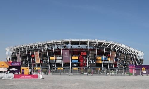 2022 카타르 월드컵 개막을 사흘 앞둔 17일(현지 시각) 카타르 도하의 스타디움974.
[사진 출처 = 연합뉴스]