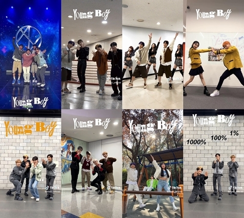 그룹 나인아이의 신곡 ‘Young Boy’ 댄스 챌린지 열풍이 돌고 있다. 사진= 퍼스트원엔터테인먼트
