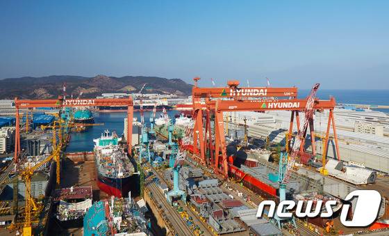 현대중공업 울산조선소 전경(현대중공업 제공). ⓒ News1 이철 기자
