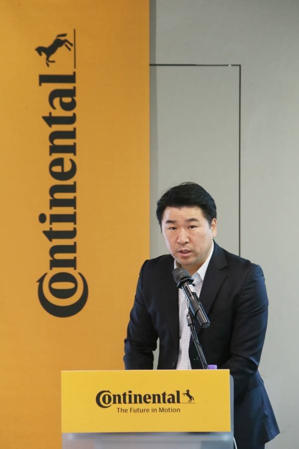 류경호 콘티넨탈오토모티브 차량동적제어 팀장이 FMS 3단계를 설명하고 있다