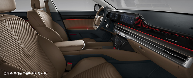 캘리그래피 - 인디고/브라운 투톤 - 나파가죽/리얼 우드 내장재 (이미지)