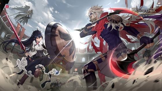 네오위즈의 모바일 게임 ‘마스터 오브 나이츠’.