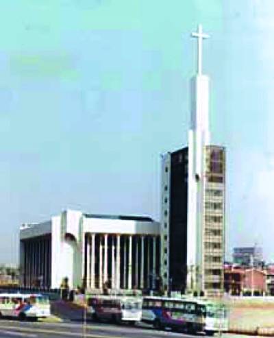 1980년대 초반 서울 광림교회 전경.