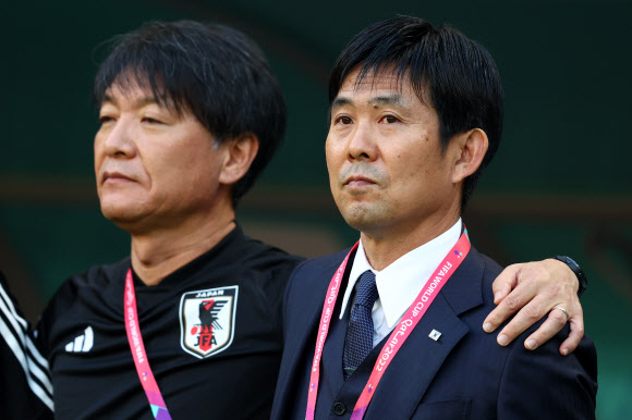 모리야스 하지메(오른쪽) 일본 축구 대표팀 감독UPI 연합뉴스