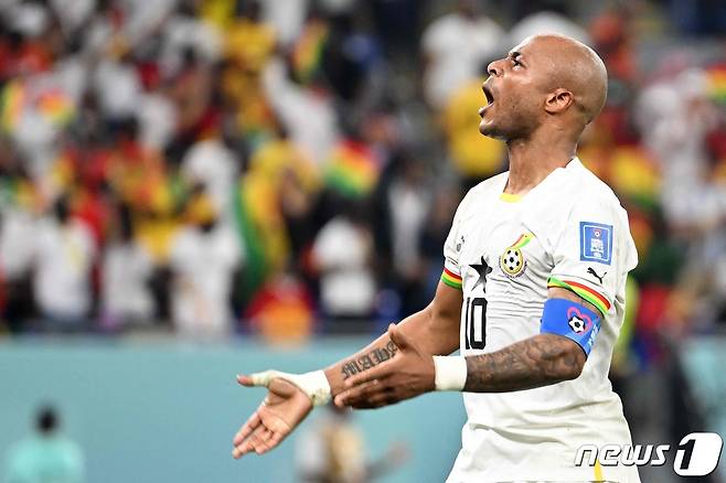 가나 대표팀 주장 안드레 아예우 ⓒ AFP=뉴스1