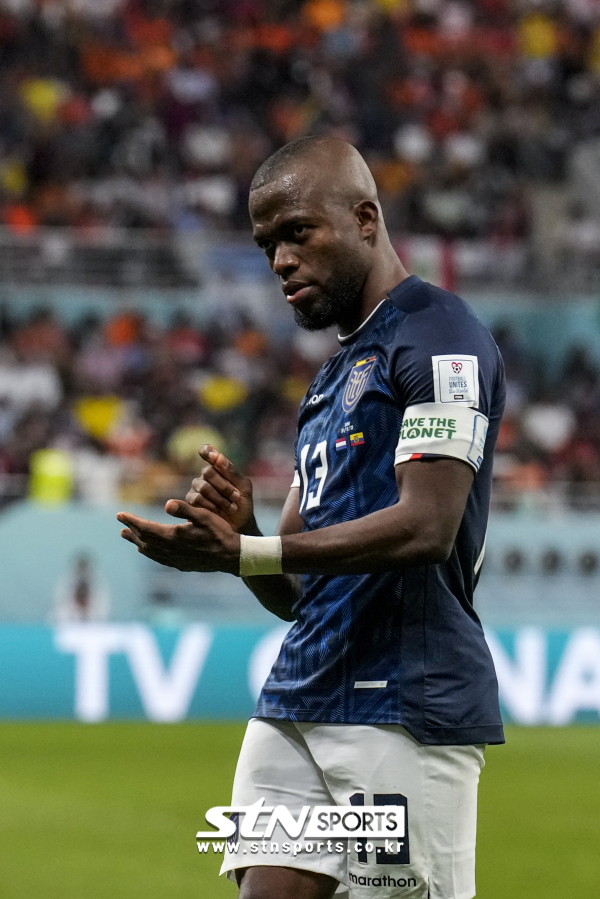 에콰도르 대표팀 공격수 에네르 발렌시아. 사진｜뉴시스/AP