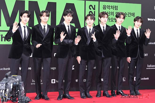 '2022 멜론뮤직어워드'(MMA2022)에 참석한 엔하이픈. ⓒ이혜영 기자 lhy@hankooki.com