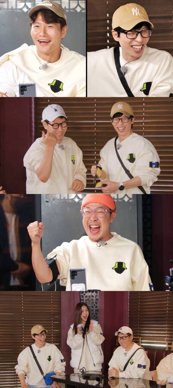 ‘런닝맨’ 유재석, 김종국이 불꽃 튀는 신경전을 펼친다.사진=SBS 제공