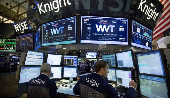 뉴욕증권거래소(NYSE)의 모습 /사진=블룸버그