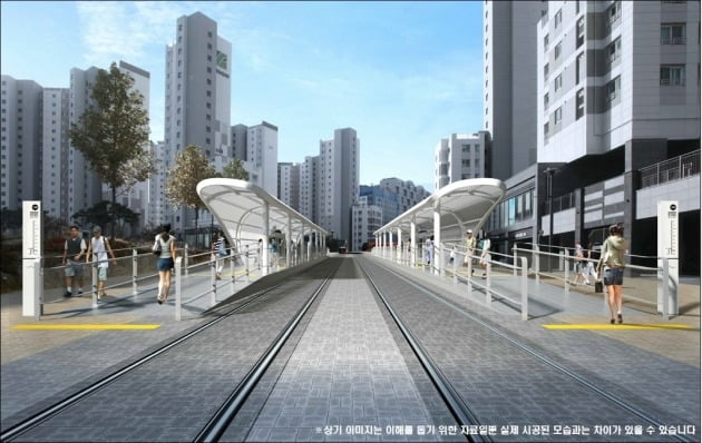 사진 = 위례선 트램 정거장 예시 / 서울시 제공