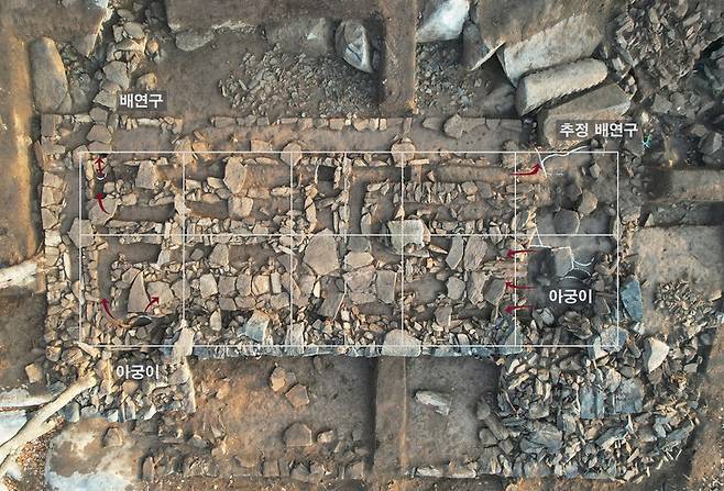 건물터 평면 현황 설명사진. 국립강화문화재연구소 제공