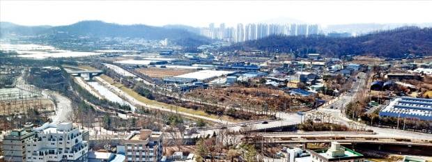 7만 가구 규모의 3기 신도시로 지정된 경기 광명시흥지구에 포함된 광명시 옥길동 일대.  /김범준 기자 bjk07@hankyung.com