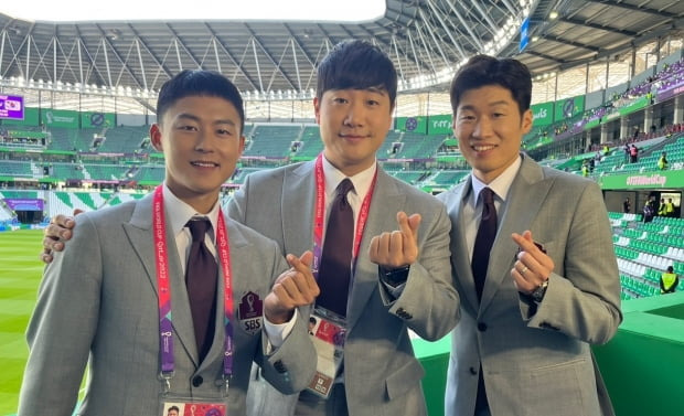 이승우, 배성재, 박지성./사진제공=SBS