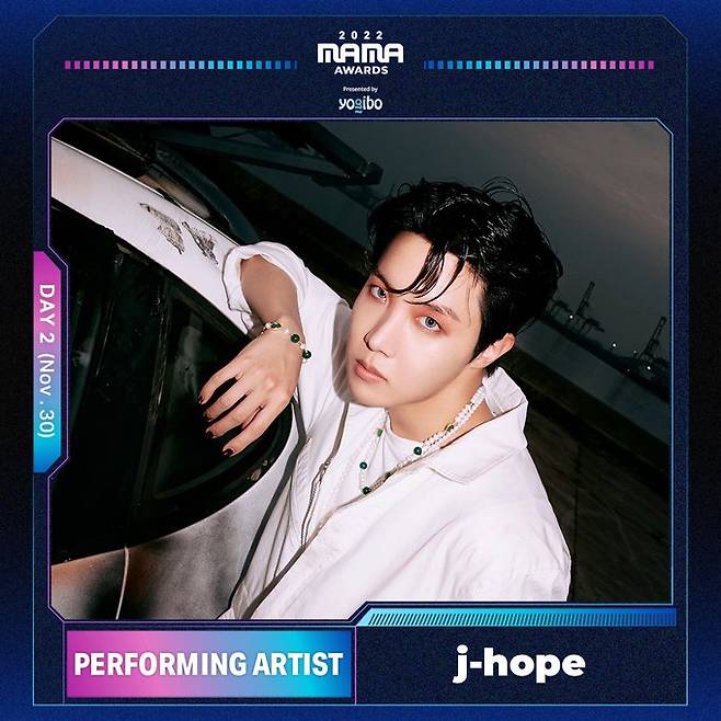 2022 Mama Awards announces J-Hope of BTS as a performing artist. (CJ ENM)