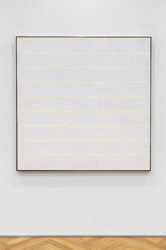 아그네스 마틴의 1996년작 '무제 #1' /사진제공=더페이지 갤러리