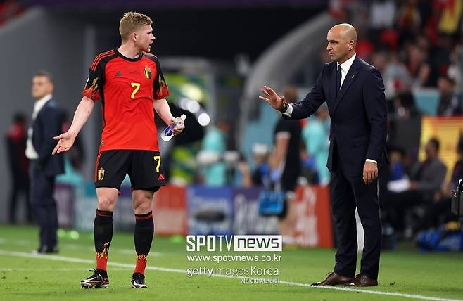 ▲ 벨기에가 내분에 휩싸였다. 케빈 더 브라위너와 로베르토 마르티네즈 감독(왼쪽부터).
