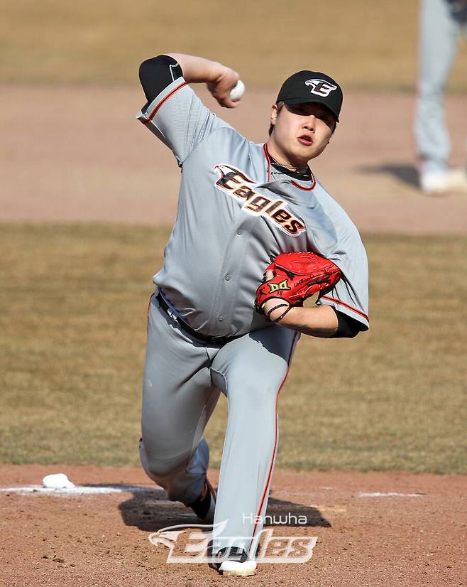 ▲ 한화 이글스 우완투수 윤호솔. ⓒ한화 이글스