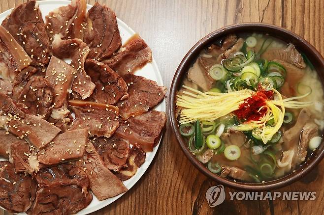 수육과 곰탕 [연합뉴스 자료]
