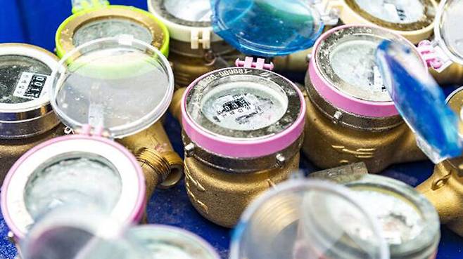 동파된 수도계량기 사진 (사진=서울시 제공, 연합뉴스)