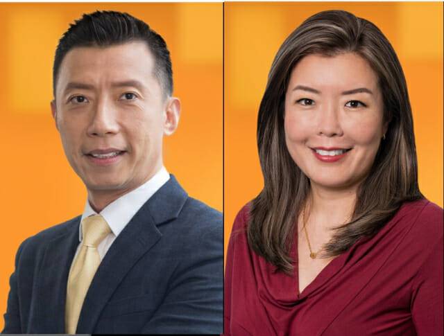 솔라윈즈 아텐 림 APJ 총괄(왼쪽)과 사라 카오 APJ 마케팅 이사(이미지=솔라윈즈)