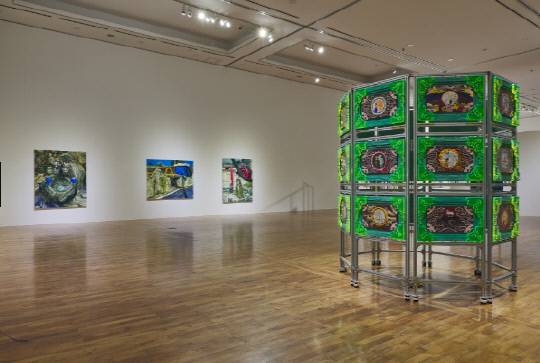 박지원 작가의 작품 '믿음,소망.사랑'. 사진=이응노미술관 제공