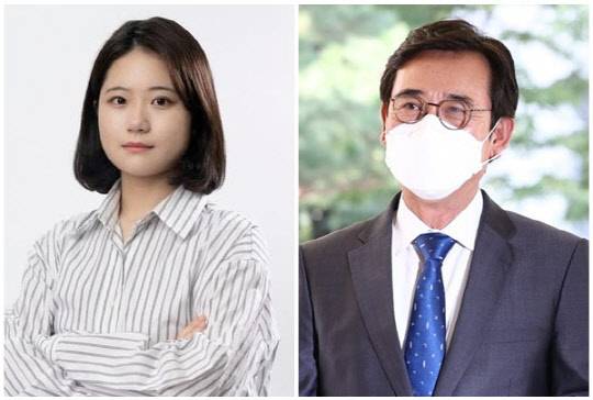 박지현(왼쪽) 전 더불어민주당 비상대책위원장과 유시민 전 노무현 재단 이사장. <박지현 SNS, 연합뉴스>