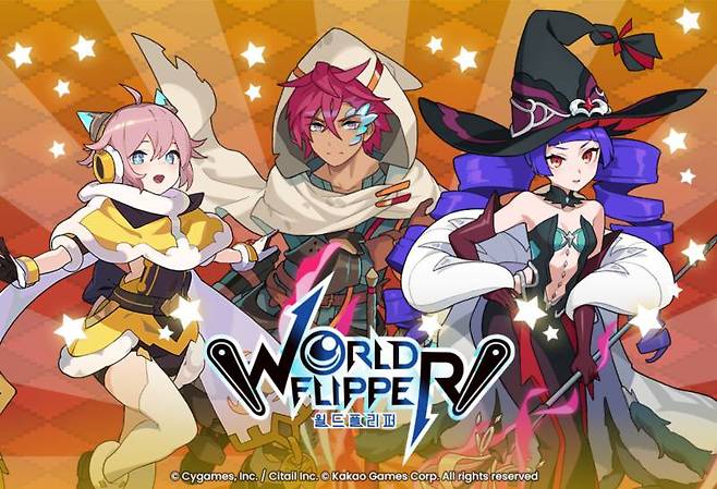 카카오게임즈 '월드 플리퍼' 신규 캐릭터 3종