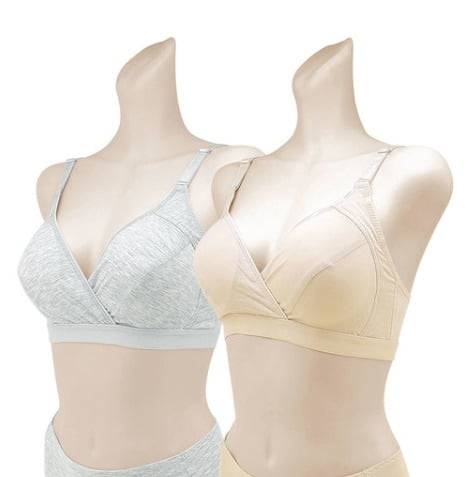 프라하우스 수유랩브라. 노와이어 랩 스타일 브라로, 출산 전은 물론 출산 후 모유수유 시에도 편안하게 착용할 수 있다. 유칼립투스 나무에서 추출한 100% 천연소재의 텐셀 원단으로 피부에 부드럽게 닿으며 보송한 느낌을 주기 때문에 사계절 입을 수 있다. 수유 시 컵을 간편하게 오픈할 수 있으며 내부 시크릿 포켓으로 수유패드를 손쉽게 탈착할 수 있다. 그레이, 스킨색으로 출시.