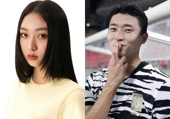 사진=지민주, 조규성 인스타그램 캡처