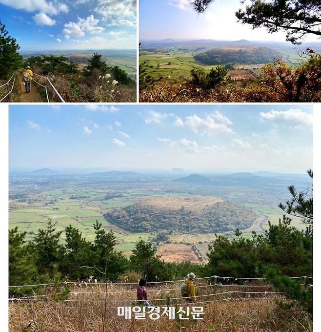 다랑쉬오름에서 보이는 풍경 / 사진=홍지연 여행+ 기자
