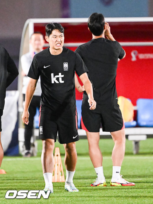 한국 축구 대표팀 이강인. / OSEN=도하(카타르), 박준형 기자.