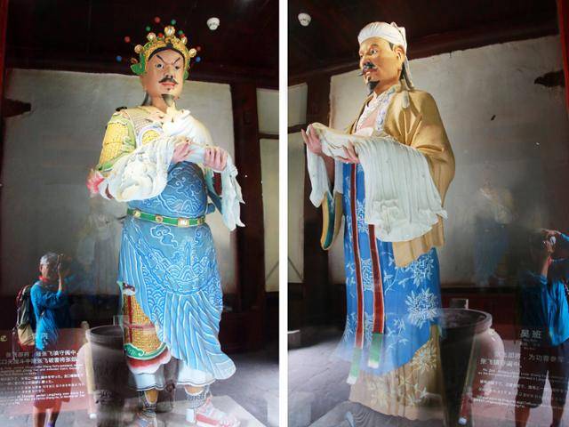 장비 사당인 한환후사 적만루의 뇌동과 오반. ⓒ최종명