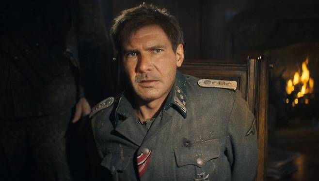 인디아나 존스 5편에서 디에이징 기술을 통해 젊은 모습으로 등장한 배우 해리슨 포드. [사진 출처 = 연합뉴스]