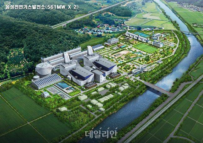음성천연가스발전소 조감도. ⓒ데일리안 DB