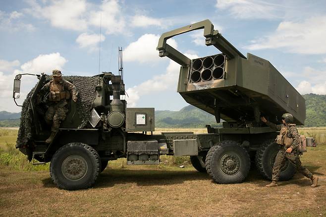 미군의 고속기동포병로켓시스템(HIMARS). <로이터=연합뉴스>