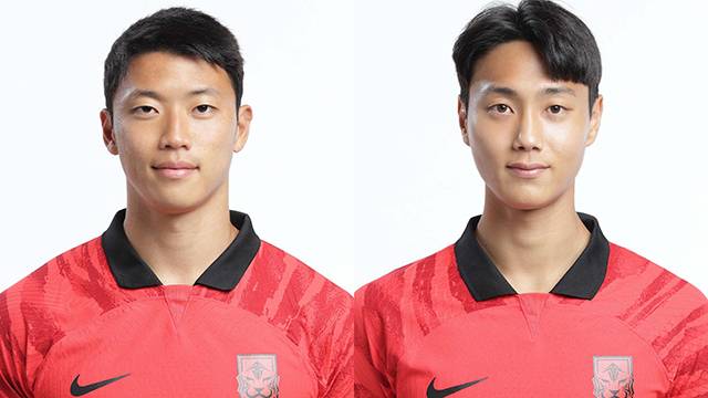 황희찬(왼쪽), 백승호 2022 국제축구연맹 카타르월드컵 프로필