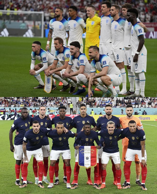 잉글랜드 vs 프랑스. ⓒ AP=뉴시스