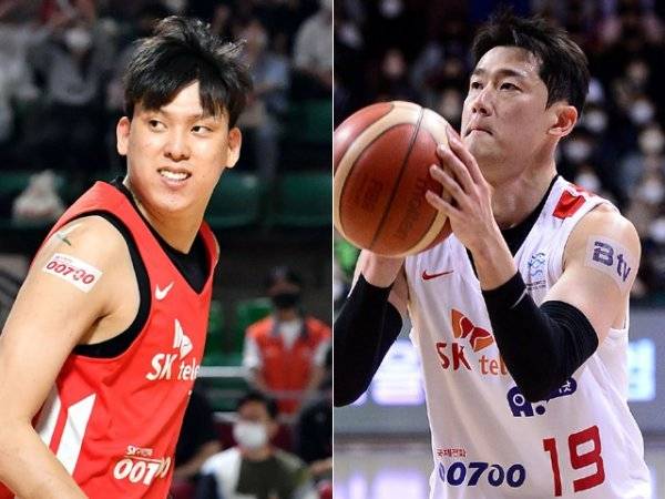 SK 최준용(왼쪽), 최성원. 사진 | KBL, 스포츠동아DB