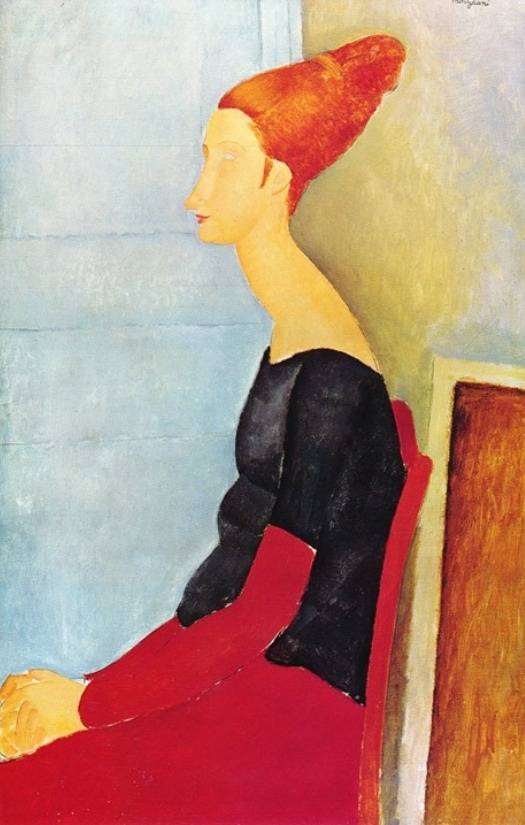 아메데오 모딜리아니, 잔 에뷔테른의 옆모습