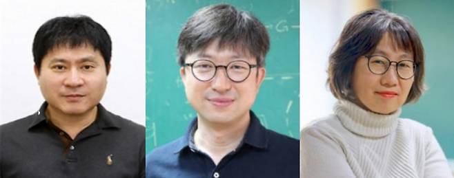 왼쪽부터 강명주 서울대 교수, 엄상일 KAIST 교수, 황형주 포스텍 교수