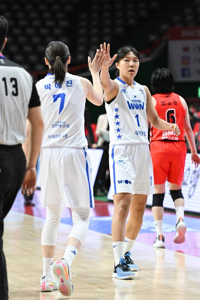 박지현과 박혜진. WKBL