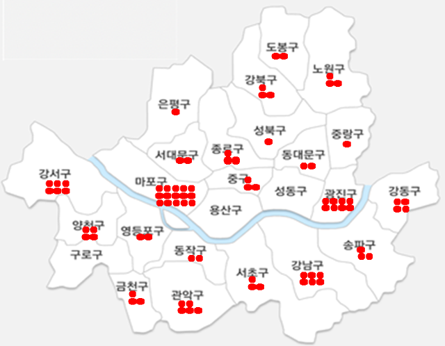 서울시내 동물체험시설 현황. 서울시 제공