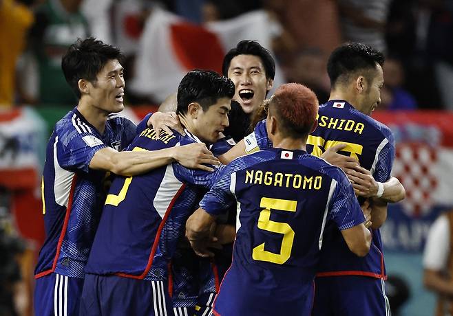 2022 카타르 월드컵에 출전한 일본 축구팀 ⓒREUTERS