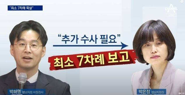 수원지검 성남지청의 박하영 차장검사가 상급자인 박은정 성남지청장이 성남FC 후원금 의혹 사건 재수사를 가로막는 것에 항의해 사직서를 제출했다는 의혹이 제기됐다. /채널A