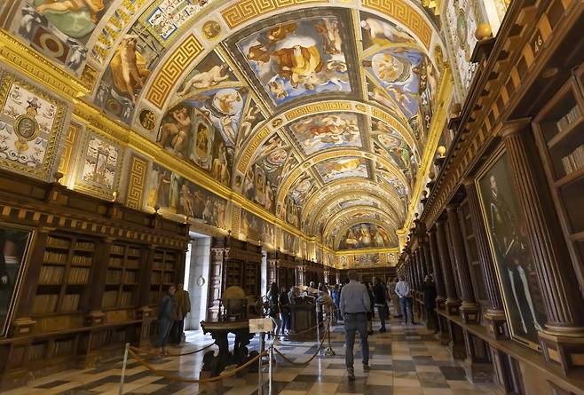 엘 에스코리알의 도서관 [사진/성연재 기자]