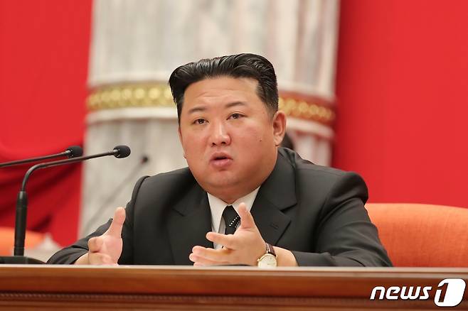 (평양 노동신문=뉴스1) = 북한 김정은 노동당 총비서. [국내에서만 사용가능. 재배포 금지. DB 금지. For Use Only in the Republic of Korea. Redistribution Prohibited] rodongphoto@news1.kr